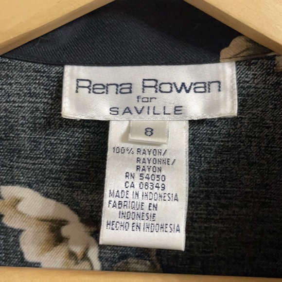 Rena Rowan Rayon Vintage Floral Lightweight Blazer - Picture 2 of 5